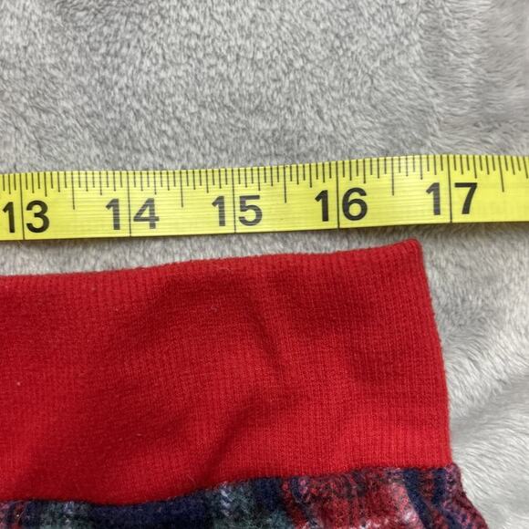 Eddie Bauer Moose Pajamas 2 Pc Set Womens XL Red Plaid Cabin Holiday Christmas - Picture 8 of 12